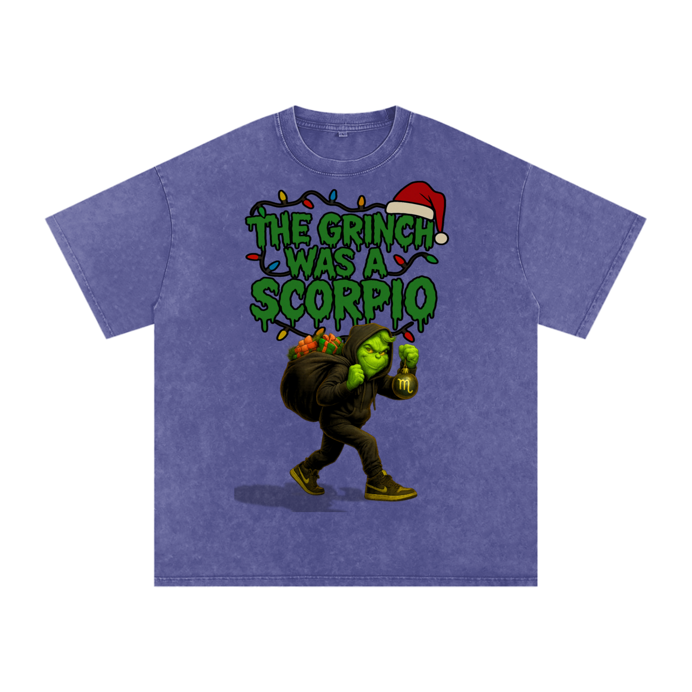 Scorpio,Holiday,Christmas,Streetwear,Premium,Cotton,Zodiac,Festive,Unisex,Casual