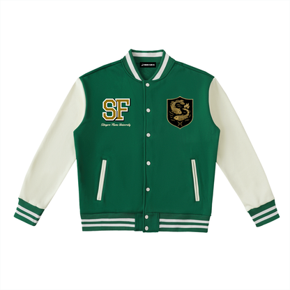 Stinger's Flame Fleeced Varsity Jacket (Pisces)