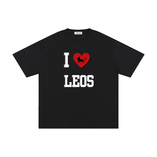 I LOVE LEOS Cotton T-Shirt (Multi-Color)