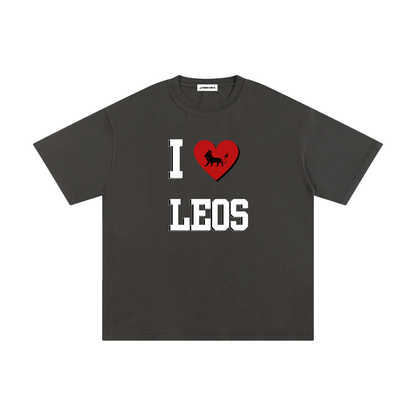 I LOVE LEOS Cotton T-Shirt (Multi-Color)