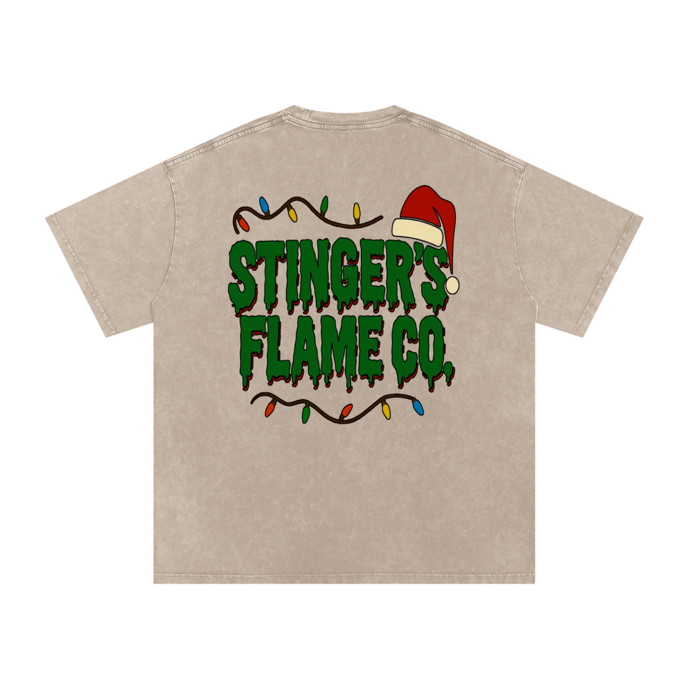 "The Grinch Was A Scorpio" Snow Washed Oversized Tee