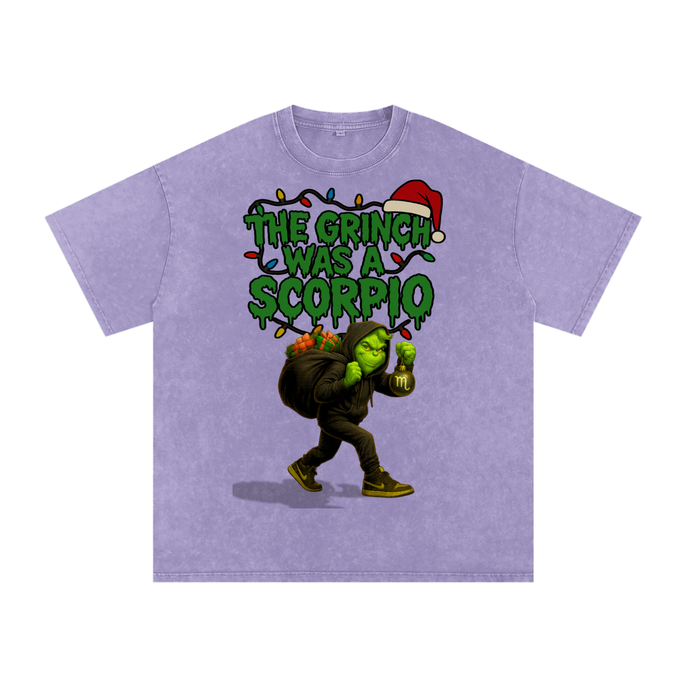 Scorpio,Holiday,Christmas,Streetwear,Premium,Cotton,Zodiac,Festive,Unisex,Casual