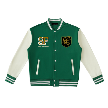 Stinger's Flame Fleeced Varsity Jacket (Sagittaurius)