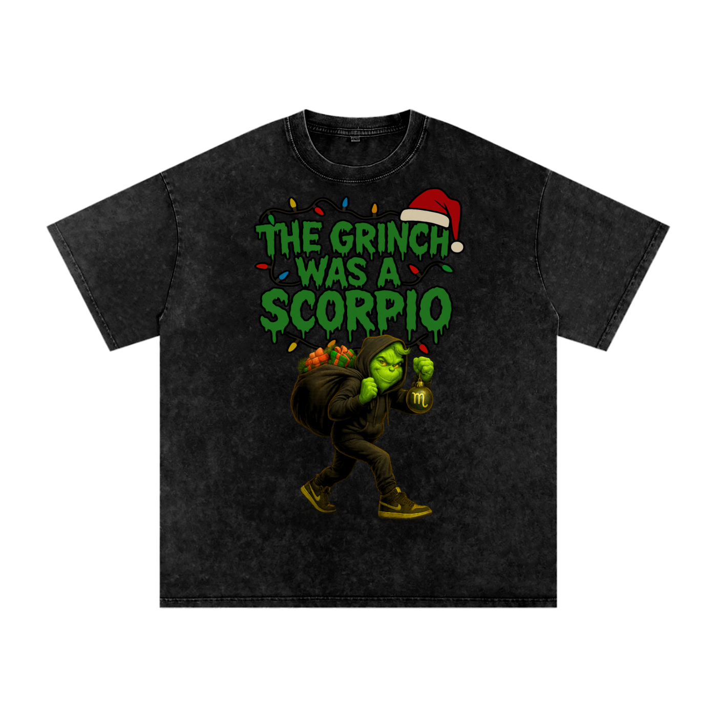 Scorpio,Holiday,Christmas,Streetwear,Premium,Cotton,Zodiac,Festive,Unisex,Casual