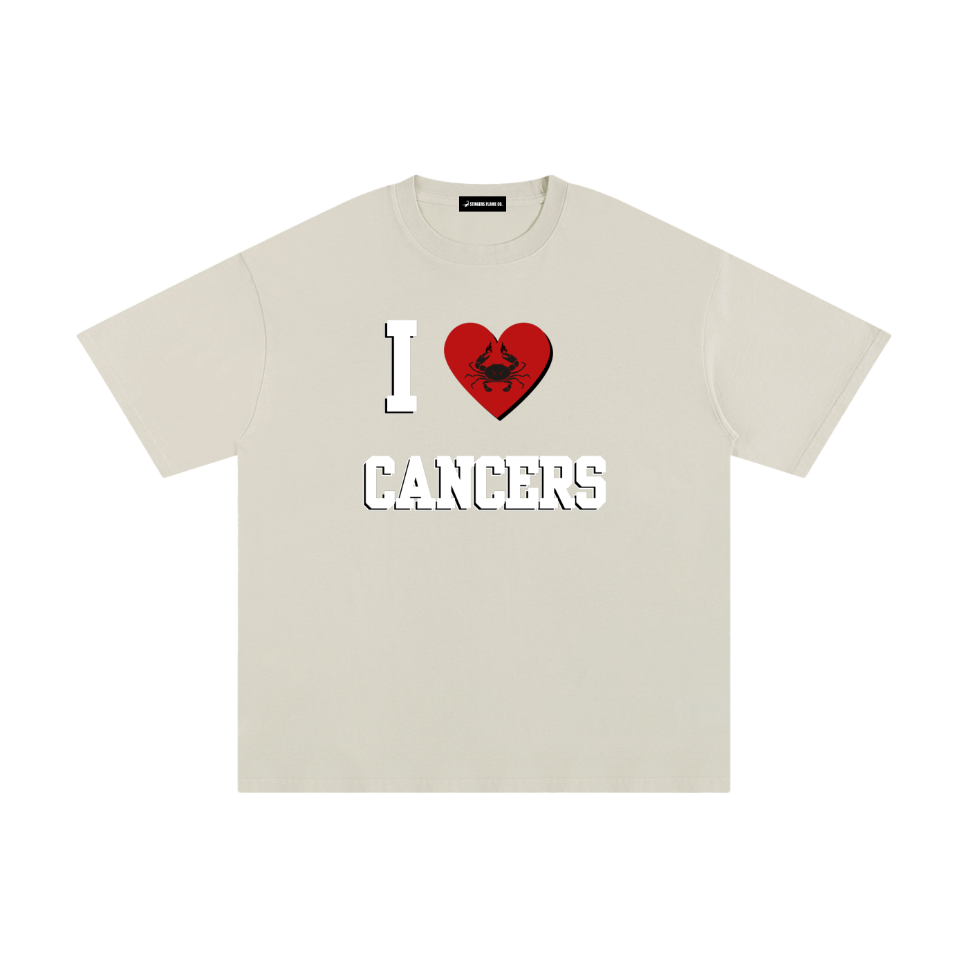 I LOVE CANCER Cotton T-Shirt (Multi-Color)