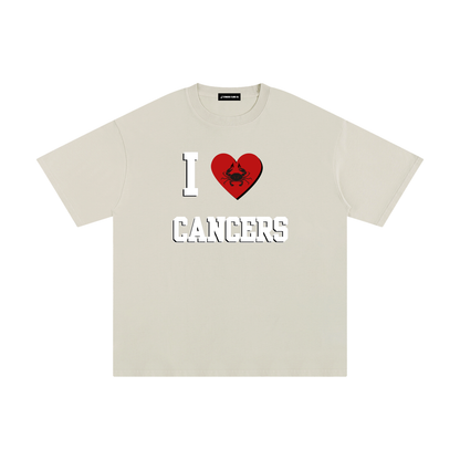 I LOVE CANCER Cotton T-Shirt (Multi-Color)