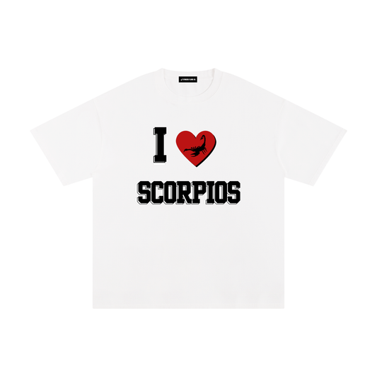 I LOVE SCORPIOS Cotton T-Shirt (White)