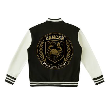 Stinger's Flame Fleeced Varsity Jacket (Cancer)