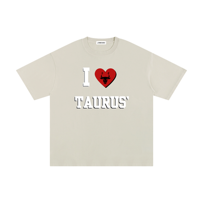 I LOVE TAURUS Cotton T-Shirt (Multi-Color)