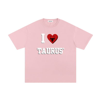 I LOVE TAURUS Cotton T-Shirt (Multi-Color)