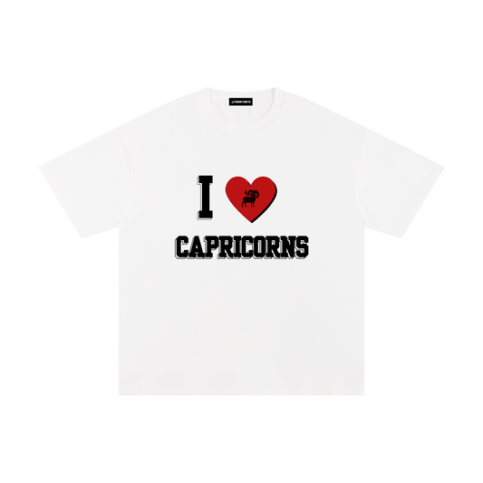 I LOVE CAPS Cotton T-Shirt (White)