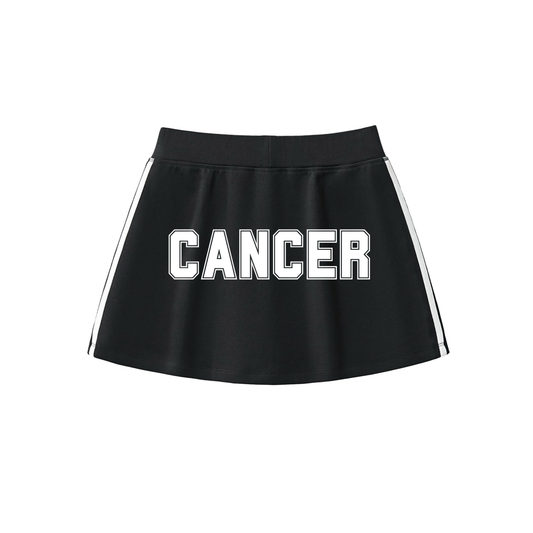Cancer Varsity Tennis Skirt (Black)