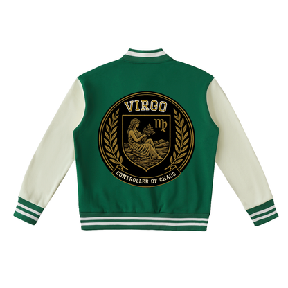 Stinger's Flame Fleeced Varsity Jacket (Virgo)