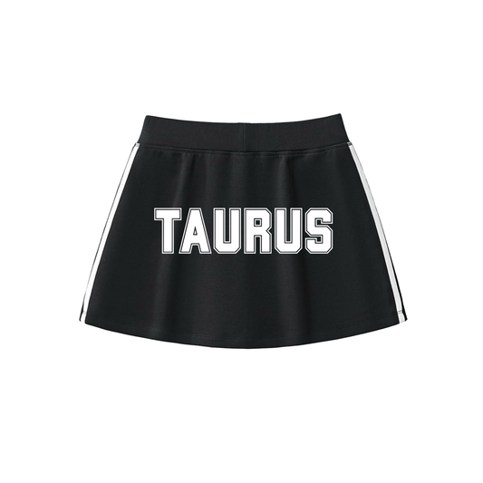 Taurus Varsity Tennis Skirt (Black)