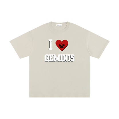 I LOVE GEMINI Cotton T-Shirt (Multi-Color)