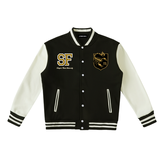 Stinger's Flame Fleeced Varsity Jacket (Scorpio)