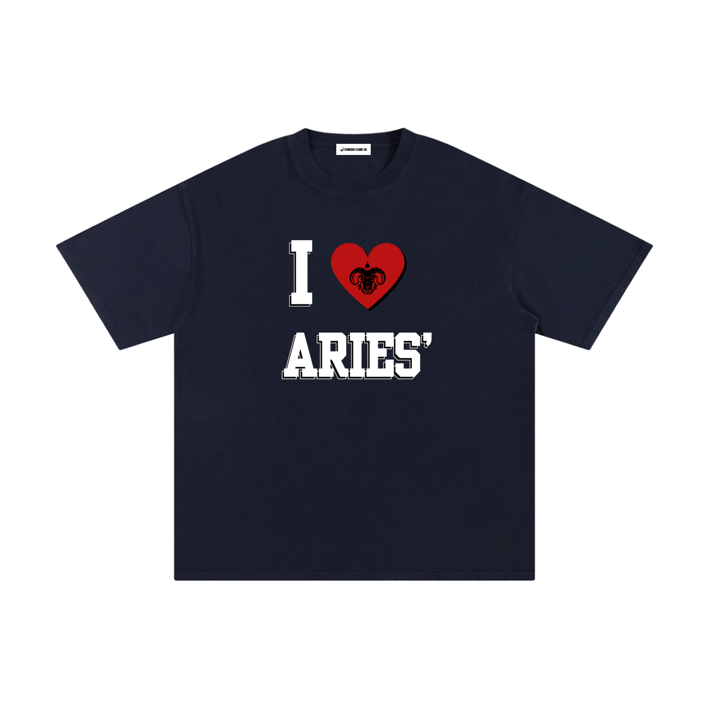 I LOVE ARIES Cotton T-Shirt (Multi-Color)