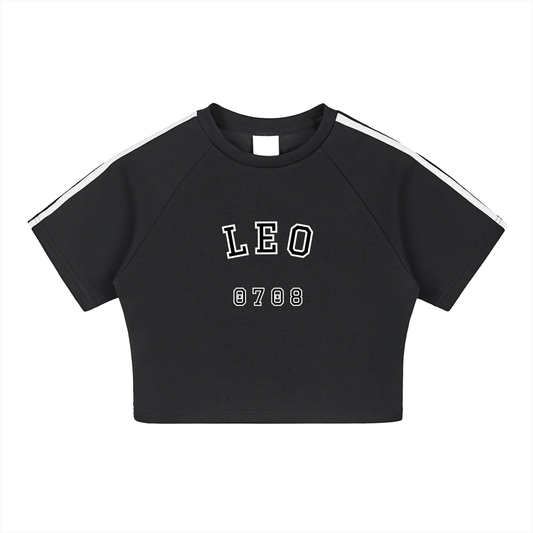 Leo Tapered Performance Crop Top
