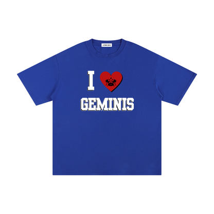 I LOVE GEMINI Cotton T-Shirt (Multi-Color)