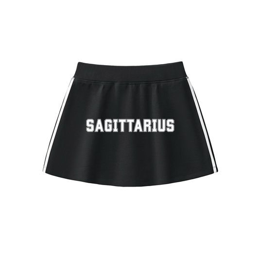 Sagittarius Varsity Tennis Skirt (Black)