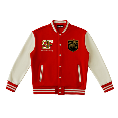 Stinger's Flame Fleeced Varsity Jacket (Capricorn)