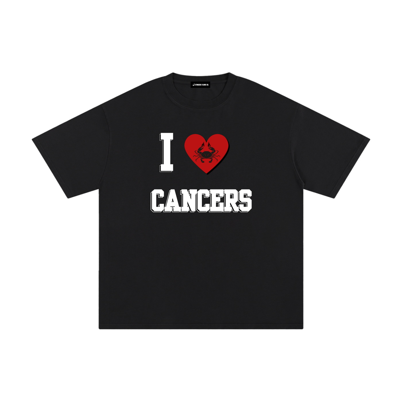 I LOVE CANCER Cotton T-Shirt (Multi-Color)