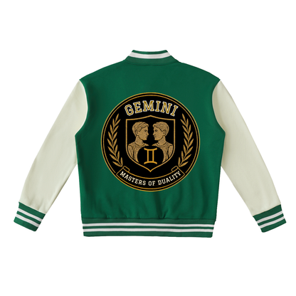 Stinger's Flame Fleeced Varsity Jacket (Gemini)