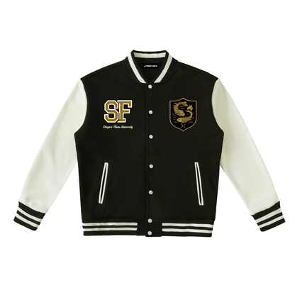 Stinger's Flame Fleeced Varsity Jacket (Pisces)