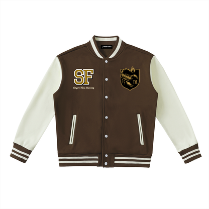 Stinger's Flame Fleeced Varsity Jacket (Scorpio)