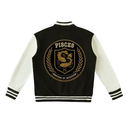 Stinger's Flame Fleeced Varsity Jacket (Pisces)