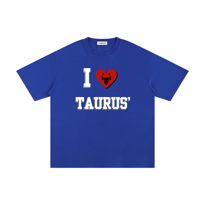 I LOVE TAURUS Cotton T-Shirt (Multi-Color)