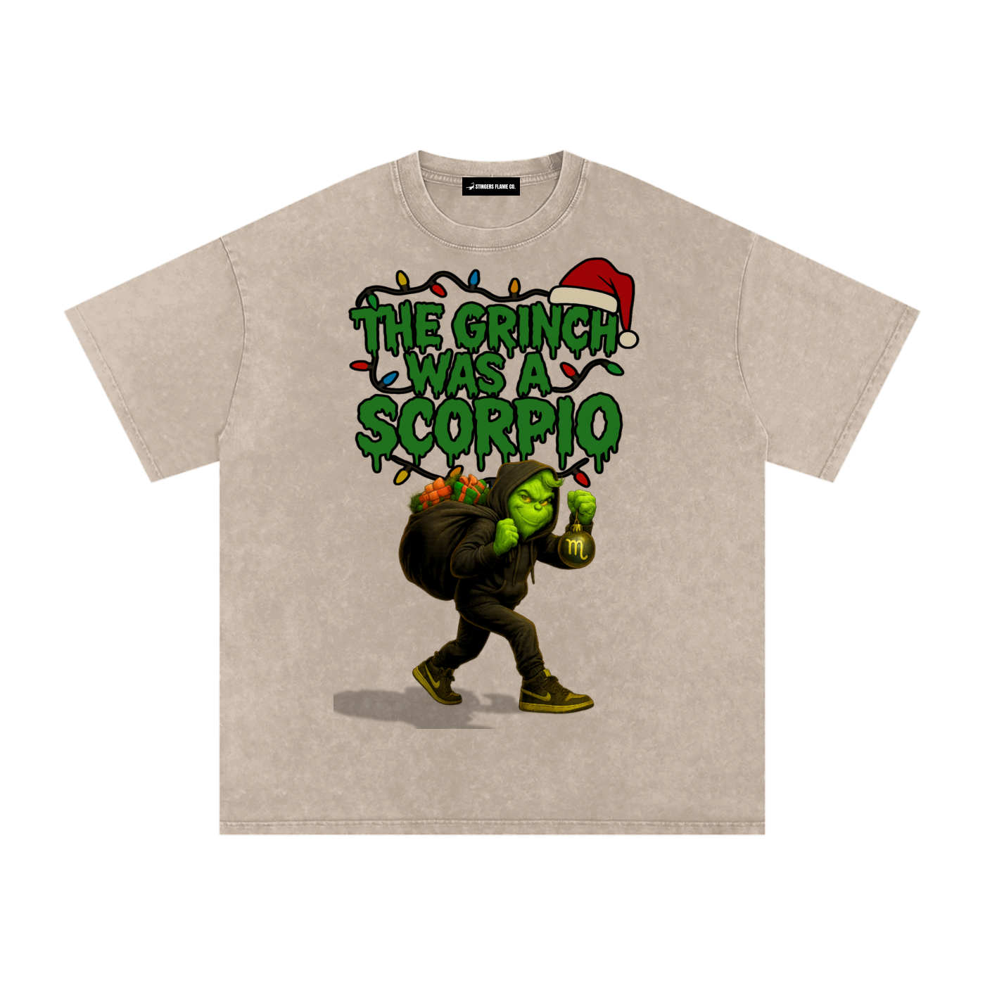 Scorpio,Holiday,Christmas,Streetwear,Premium,Cotton,Zodiac,Festive,Unisex,Casual