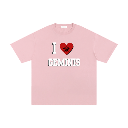 I LOVE GEMINI Cotton T-Shirt (Multi-Color)