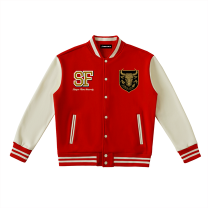 Stinger's Flame Fleeced Varsity Jacket (Taurus)