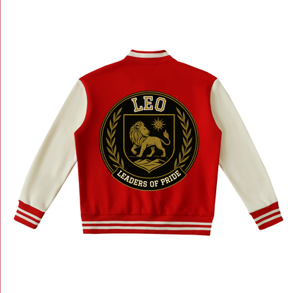 Stinger's Flame Fleeced Varsity Jacket (Leo)