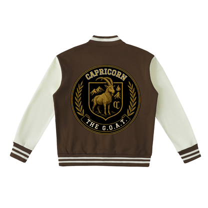 Stinger's Flame Fleeced Varsity Jacket (Capricorn)