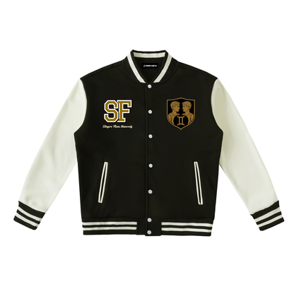 Stinger's Flame Fleeced Varsity Jacket (Gemini)