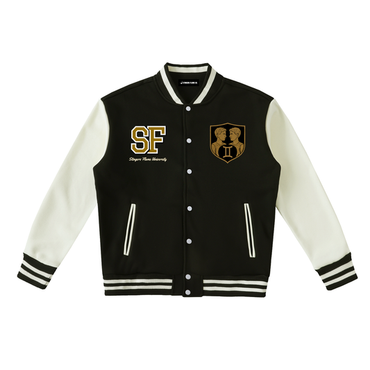 Stinger's Flame Fleeced Varsity Jacket (Gemini)