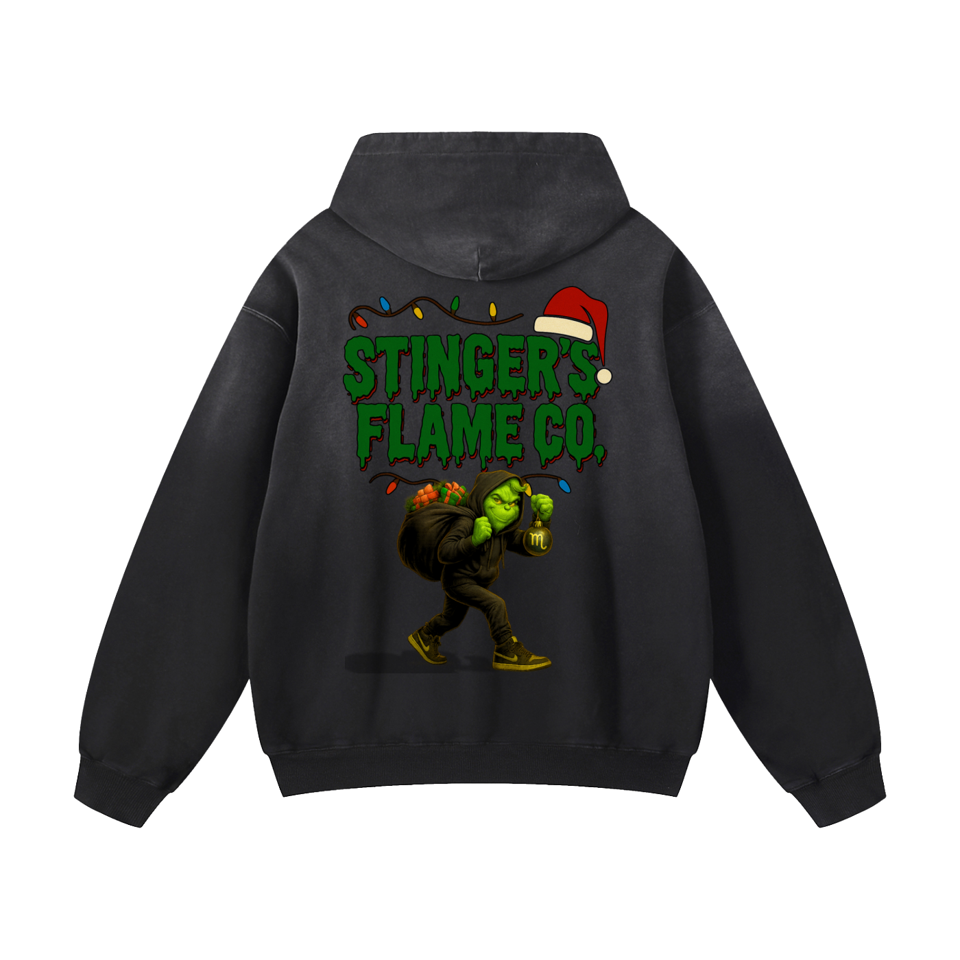 “The Grinch Was A Scorpio” Heavyweight Sunfade Oversized Hoodie