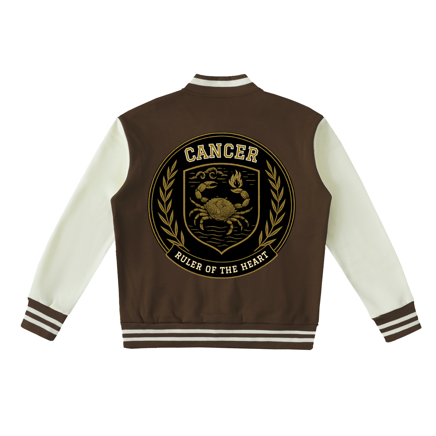 Stinger's Flame Fleeced Varsity Jacket (Cancer)