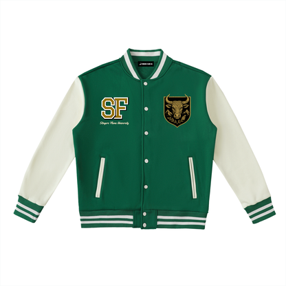 Stinger's Flame Fleeced Varsity Jacket (Taurus)
