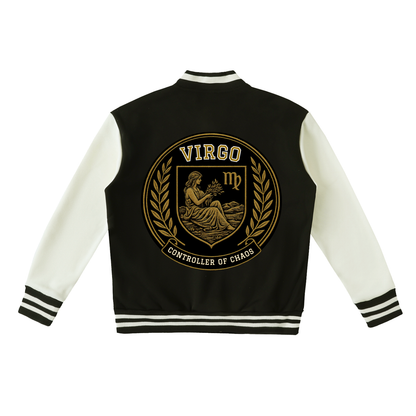 Stinger's Flame Fleeced Varsity Jacket (Virgo)