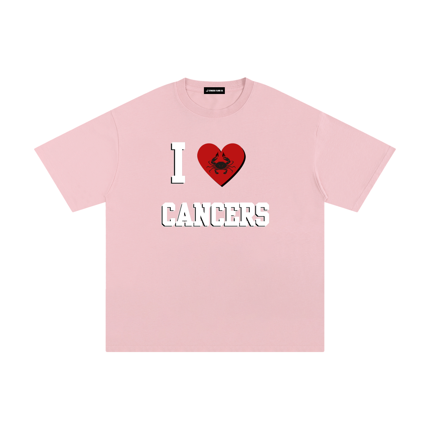 I LOVE CANCER Cotton T-Shirt (Multi-Color)