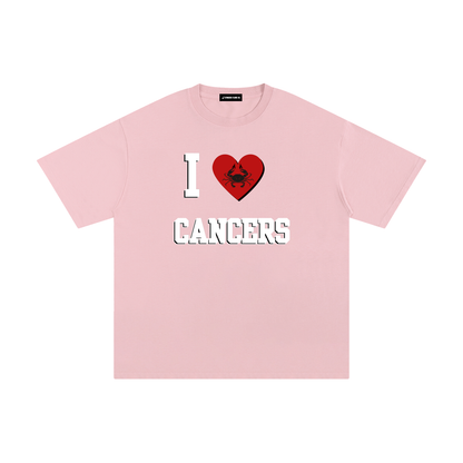 I LOVE CANCER Cotton T-Shirt (Multi-Color)