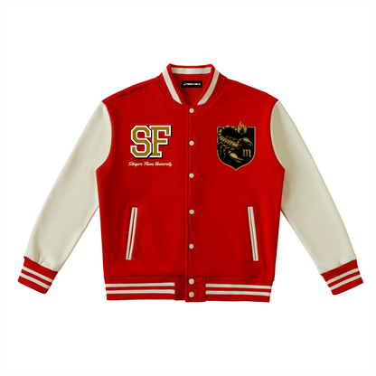 SFU Two-Tone Fleeced Varsity Jacket (Scorpio)