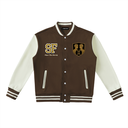 Stinger's Flame Fleeced Varsity Jacket (Gemini)