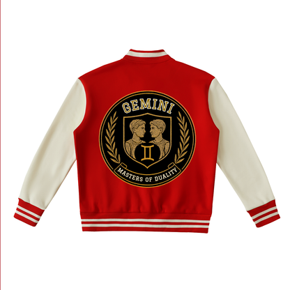Stinger's Flame Fleeced Varsity Jacket (Gemini)
