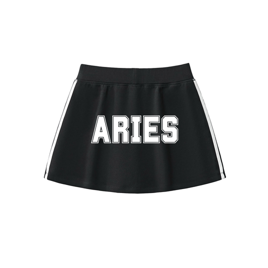 Aries Varsity Tennis Skirt (Black)