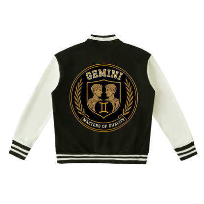 Stinger's Flame Fleeced Varsity Jacket (Gemini)
