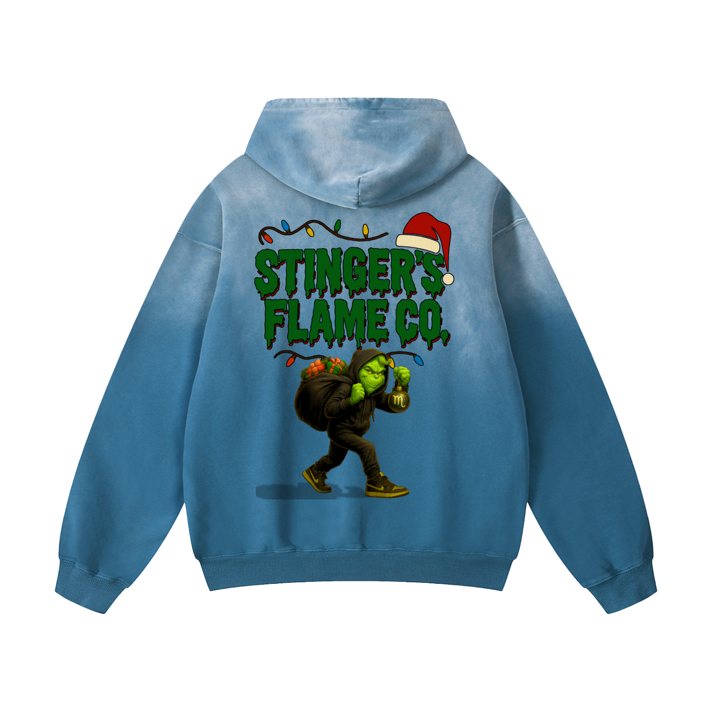 “The Grinch Was A Scorpio” Heavyweight Sunfade Oversized Hoodie